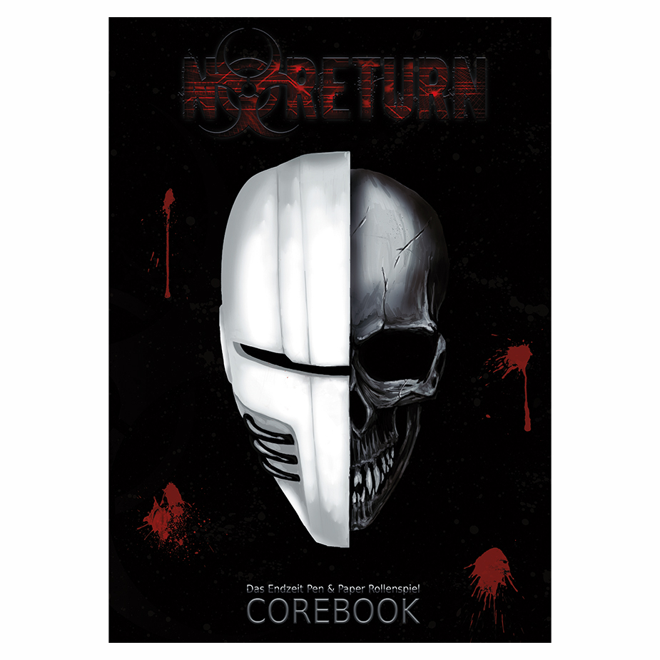 Titelbild des Buches: Ein Totenschädel, die rechte Gesichtshälfte ist hinter einer modernen Maske verborgen